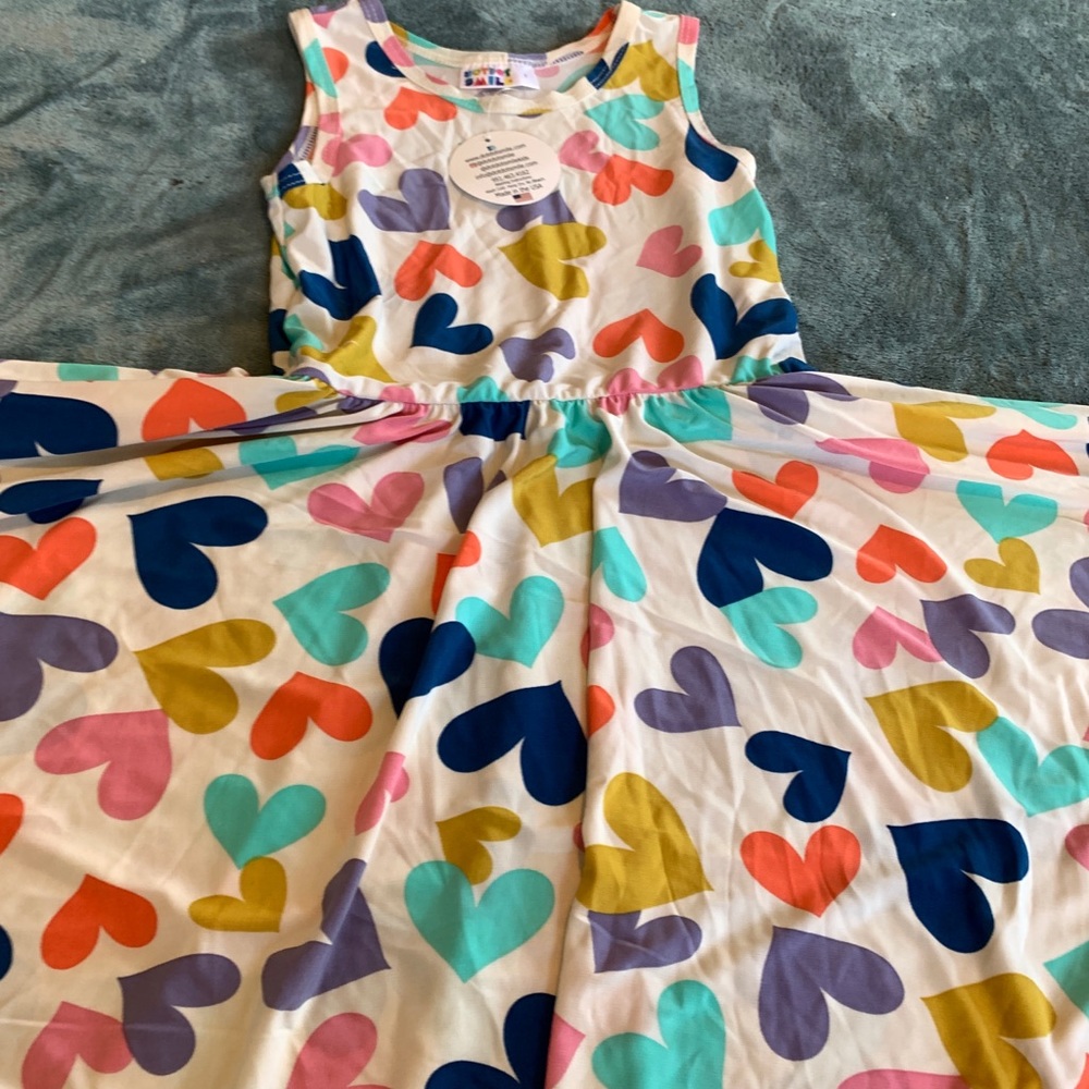 Dot Dot Smile tank heart twirl dress!